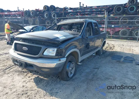 2002 Ford F-150 Lariat/Xlt из США, поврежденный, VIN 1FTRW08L82KD62539